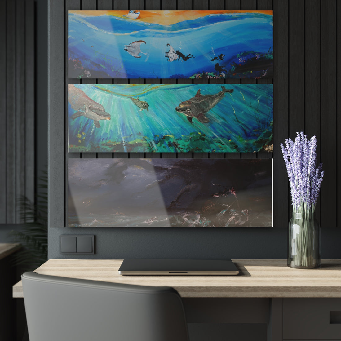 Three Oceans Acrylic Prints (Triptych)